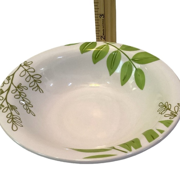 Royal Norfolk Greenbrier Green Leaves 7.5" Soup /Cereal/Pasta Bowls Set Of 2 - Picture 4 of 6
